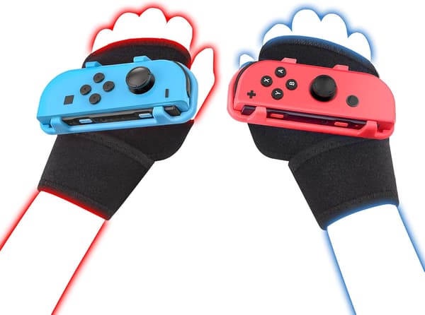 Switch Just Dance 2024 JoyCon Grip håndleddsstropp Boksedesign (Fr