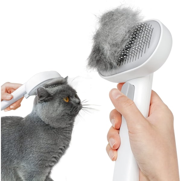 Dog Brush Cats, Cat Brush selvrensende børste for Cat Dog Short