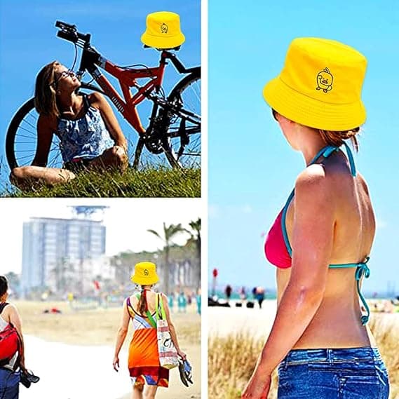 Dobbeltsidet Spandhat Solhat Kvinder Mænd Sommer Unisex Mode