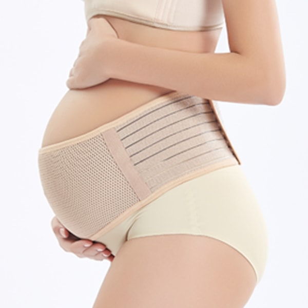 Ruskea raskaana olevan naisen vyö 120cm äitiysvyö lannerangalle ja vatsalle