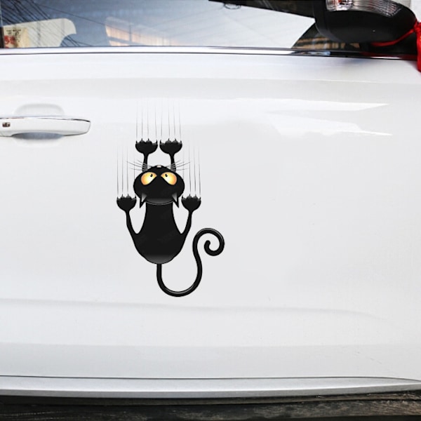 Bilbilsdekaler med katt, 1 st Söt V-dekal