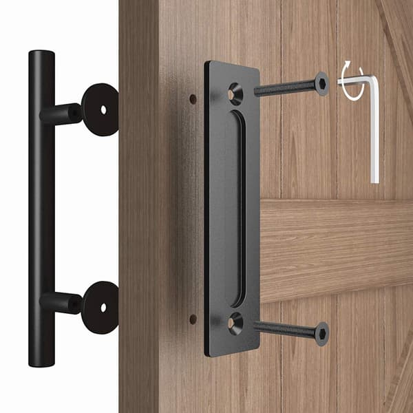 30cm Skydedørsgreb Hardware, med indbygget fingergreb