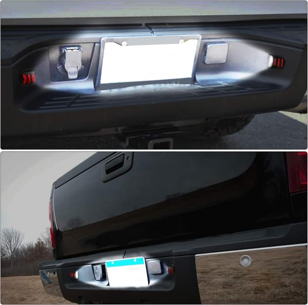 2-pack LED-skyltbelysning med röd OLED-neonslang, kompatibel
