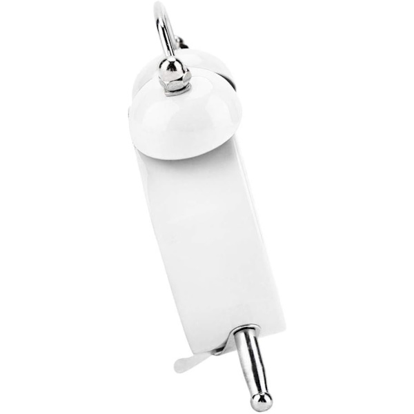 Vit väckarklocka 3 tum bärbar fashionabel metall mini D