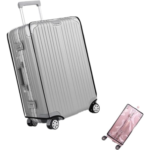 30 tommers gjennomsiktig PVC-koffertdeksel, reisekoffertbeskyttelse
