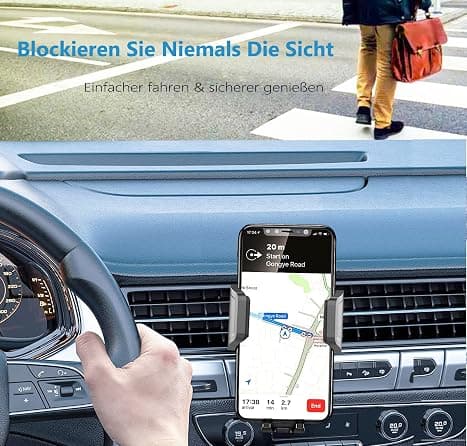 Sort bil mobiltelefonholder
