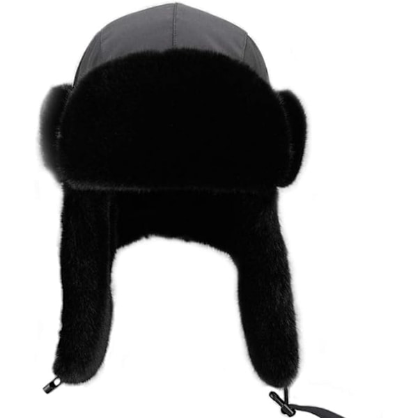 Unisex varm Chapka Faux Fur Trapper Hat Ushanka Russisk jagt