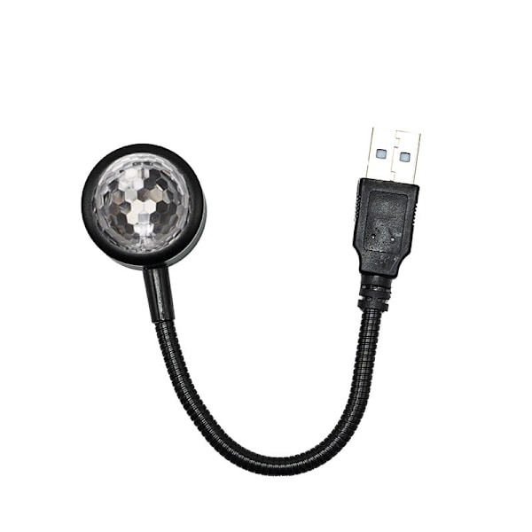 USB-taklampa till bil, Mini romantisk USB LED-inredningslampa med 9 justerbara lägen, Plug and Play USB-lampa för ATM