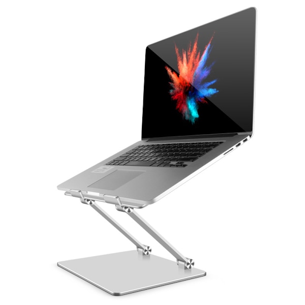 Laptop Stativ, Aluminium Computer Stativ til Skrivebord, Justerbar Laptop Højder med Varmeventil, Multi-Vinkel Stativ Holder til M