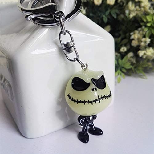 The Nightmare Before Christmas Jack Skellington Luminous Keychain Light in The Dark B