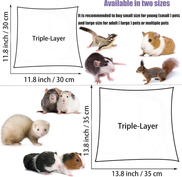 Ripustusvuode Hammocki Uniin Rotta Hamsteri Marsu Ferretti Chinchillalle, Harmaa