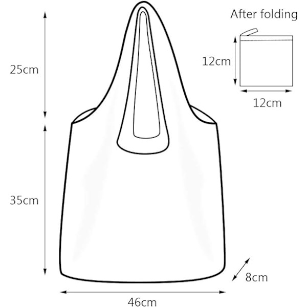 Tote väska Canvas väska Shopping väska Fällbar Blommig tyg Återanvändbar