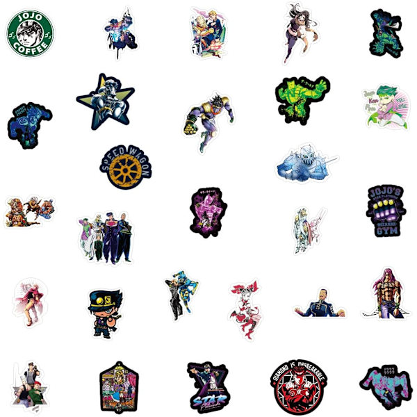 JoJo's Bizarre Adventure -tarrapaketti 100 kpl, vinyylitarra