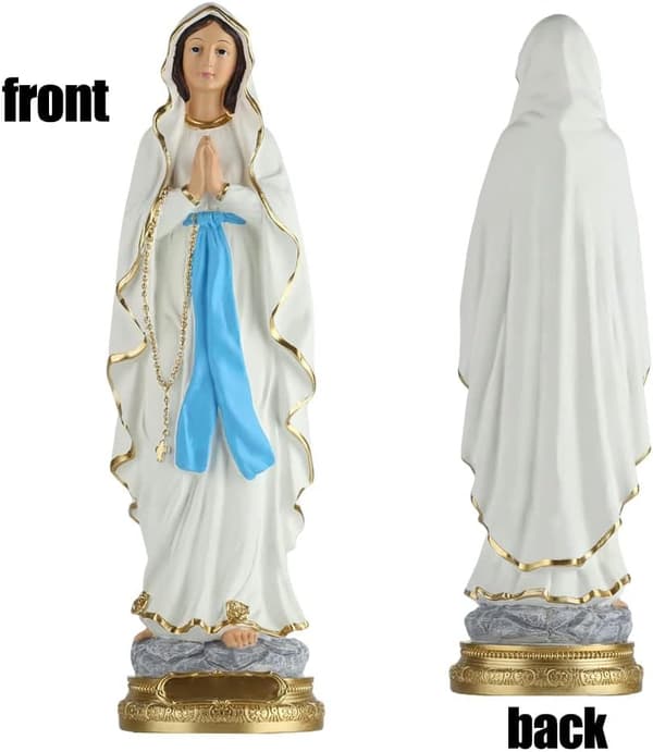 21,5 cm høj Jomfru Maria statue, katolsk gave, Velsignede Moder statue