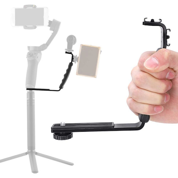 Kamer L-brakett, L-formet håndtak videostabilisator med kald sko
