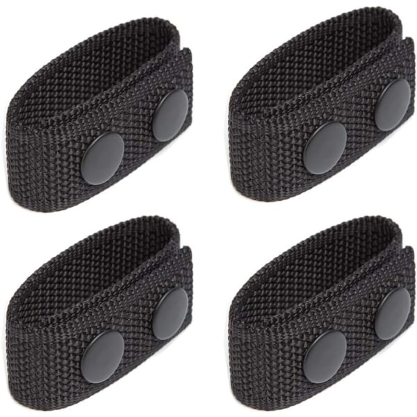 Set of 4 Duty Belt Keeper with Double Snaps for 2¼" Wide Belt Sec