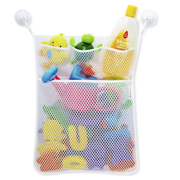 Baby Badelegetøjs Organizer, Legetøjs Opbevaringspose til Badeværelse og Badekar, Mesh Opbevaringsnet til Brusetilbehør C