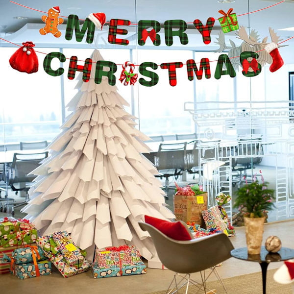 3m Julebanner til vegg, Julebanner, Juleflagg, Julepynt, God Jul S