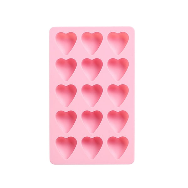 Iskubbricka i silikon med snygga molds, rosa, 18*11,2*1,8