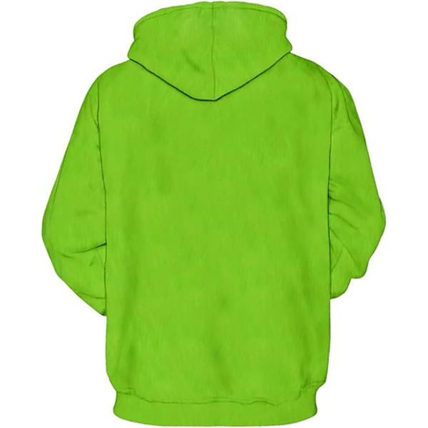 Unisex Jouluhuppari Novetly Paita Halloween Pusero Huppu Taskulla B 4XL