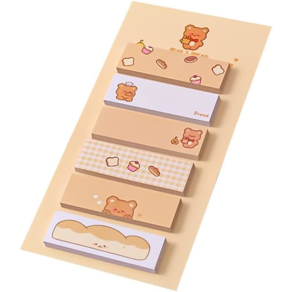 120 ark Cartoon Mini Notepad Flerfarget Sticky Notes Klistremerke Klistremerker Scrapbooking Kawaii Kontor Skoleartikler Profesjonell