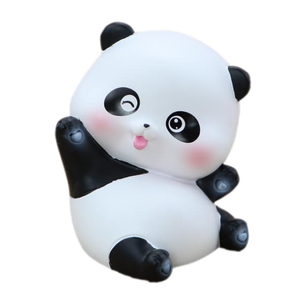 3 stk Søte Mini Panda Figuriner Lekesett Bred Anvendelse