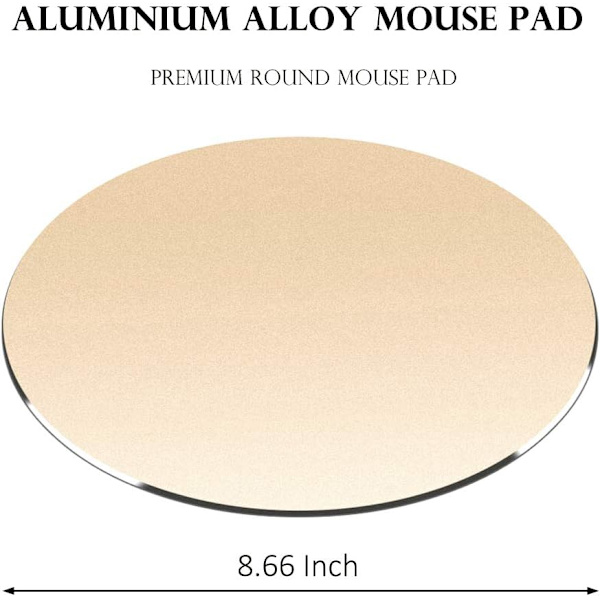 Premium Aluminium Musmatta - För Apple, Microsoft, Logitech, Tec