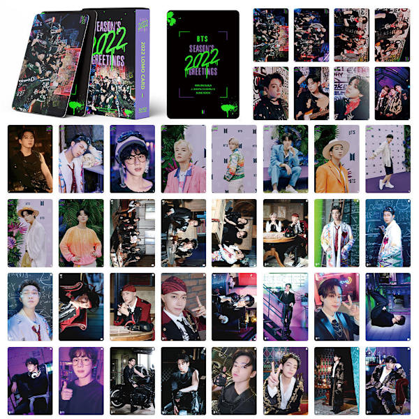 55 stk Bangtan Boys fotokort Bts Lomo-kort Bangtan Boys 2022 Season's Greeting Album Lomo-kort B
