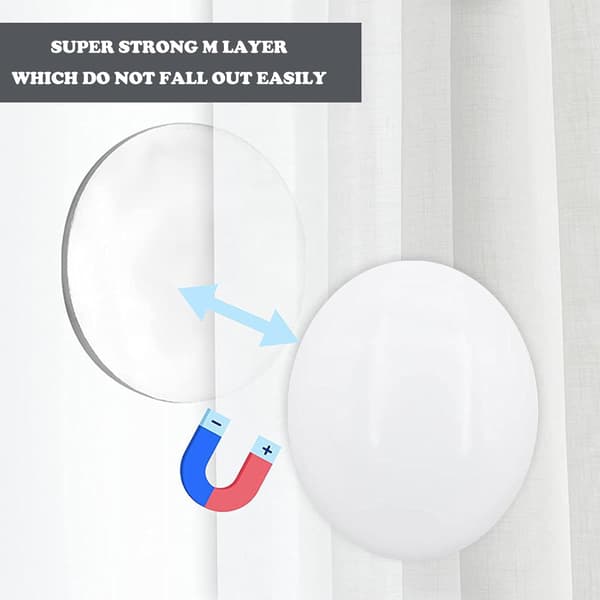 10 st duschdraperivikter, duschdraperimagneter, magnetiska duschdraperivikter, massiva dusch