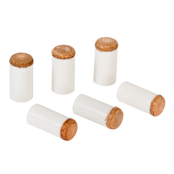 25 stk. Tryk-på Billardkø Tips & Ferrules, Ferrules med Læder Kø-9MM indre diameter