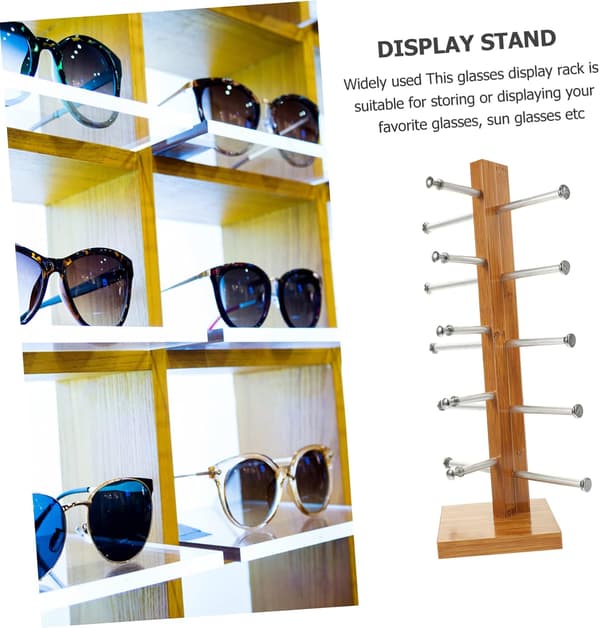 (H30cm) briller display rack briller rack træ display rack udstilling
