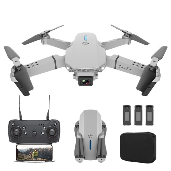 Mini Drone med Kamera Svart Enkelt Batteri 1st - HD 1080P Fpv Dr