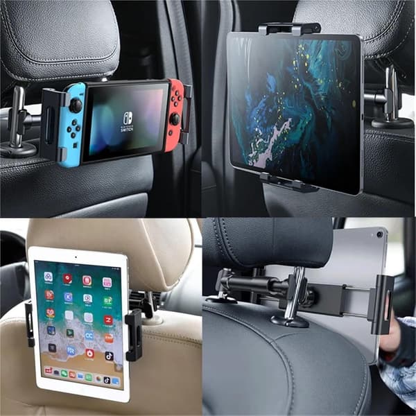 Bilbagsæde tabletstativ til børn, kompatibel med iPhone 14 13 12 Pro iPad Air Pro