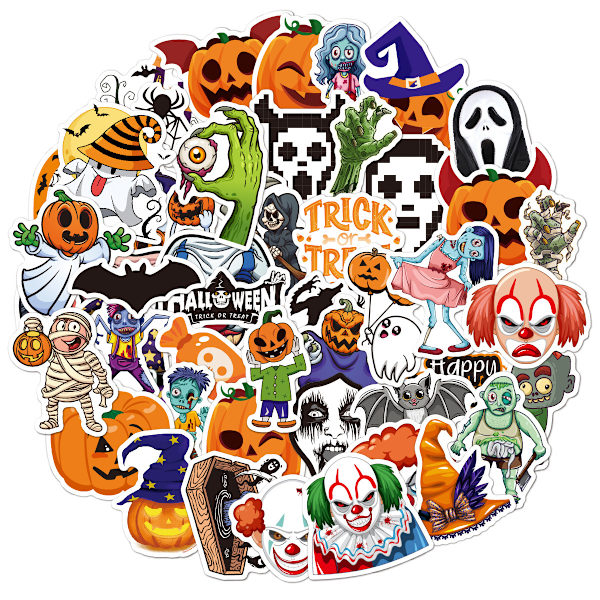 Halloween-kauhu Tarrat 2024 50kpl C