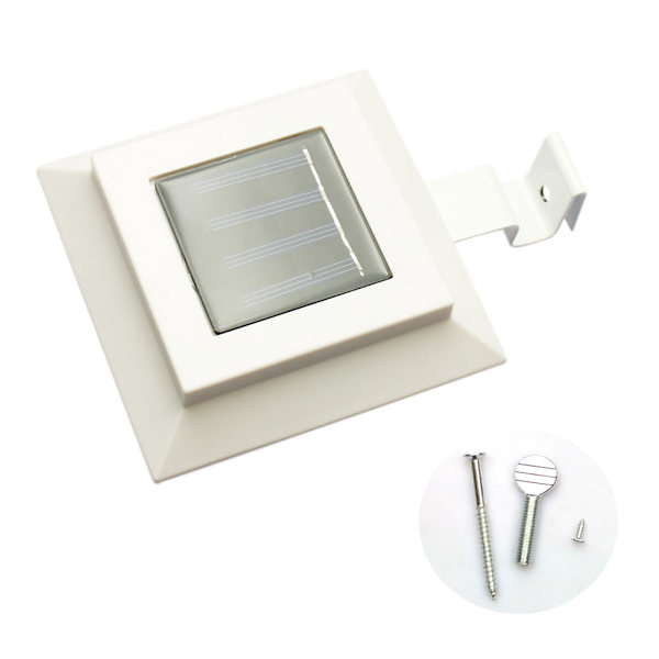 Udendørs firkantede LED solcellelamper 6 stk 12 cm H