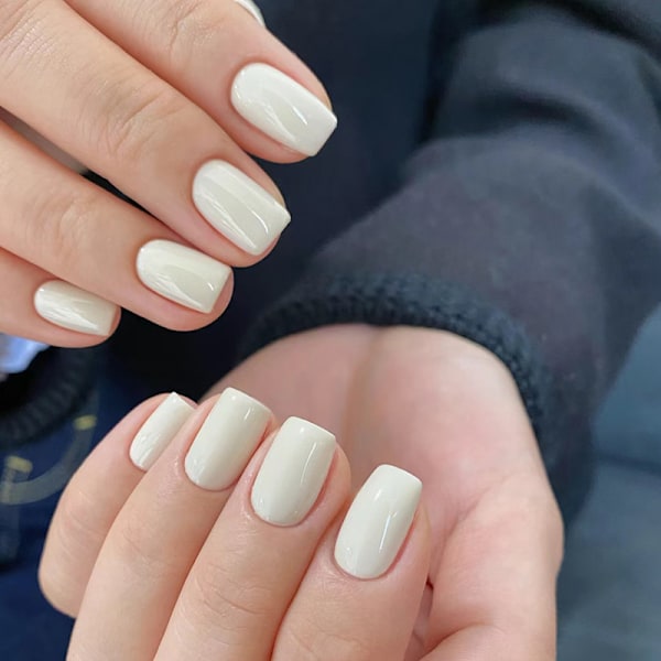 24 klistermærker Semi Cured Gel Neglelak Strimler Gel Neglelak Strimler Ensfarvet, Gel Neglelak Strimler