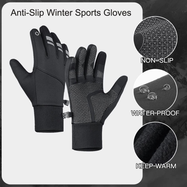 Winter Sports Gloves Cycling, Touch Screen Gloves, Ideal for Cycl