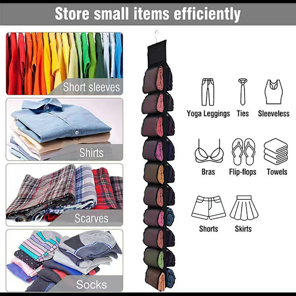 Hængende Håndtaske Organizer, 2 stk. 40 Lommer Støvfri, Opbevaringspose til Garderobe, Skab, Pladsbesparende Organizersystem, Wa R