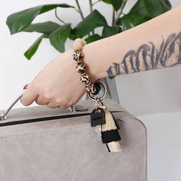 Damer Bilnøgle Ring Pige Armbånd Nøgle Ring K