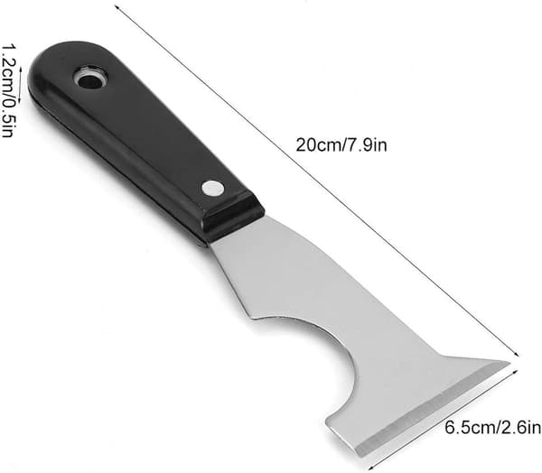 Rustfritt stål flat skrape maling flat skrape sparkel klistremerke håndh