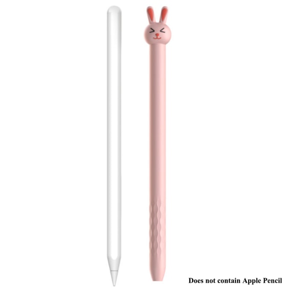 Veske for Apple Pencil 2nd Gen, Cute Cartoon Myk Silikon Sleeve Cover Acce