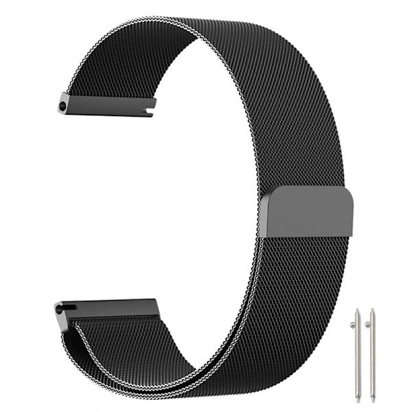 20mm Magnetisk Klokkereim for Menn Kvinner Rustfritt Stål Justerbar Klokkerem for Smartklokker Fester