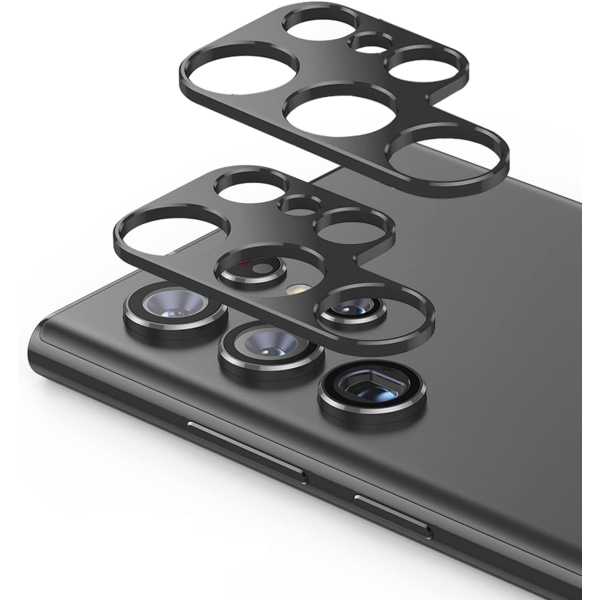 2 STK kameralinsebeskytter kompatibel med Samsung Galaxy S22 Ultra, aluminium