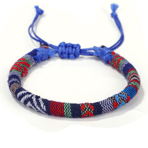 (Bildfärg) Set om 5 - Armband för män och kvinnor - Bohemisk stil - Strand- och semestertillbehör - Handgjorda - Ekologiskt E