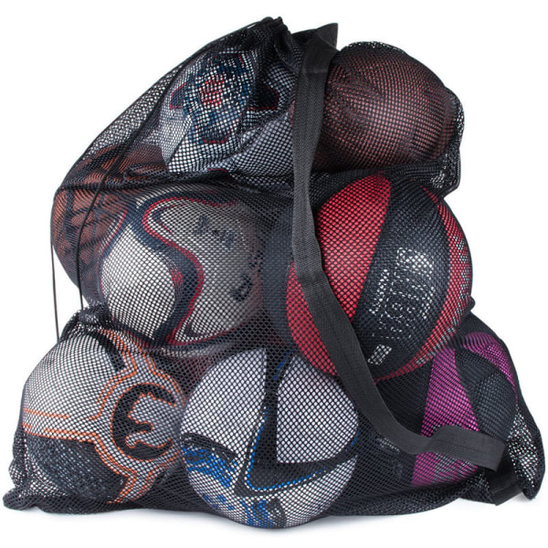 Ballnett Stor Nettveske for Folding Nylon Nettveske Oppbevaring Holdbar Gjenbrukbar F