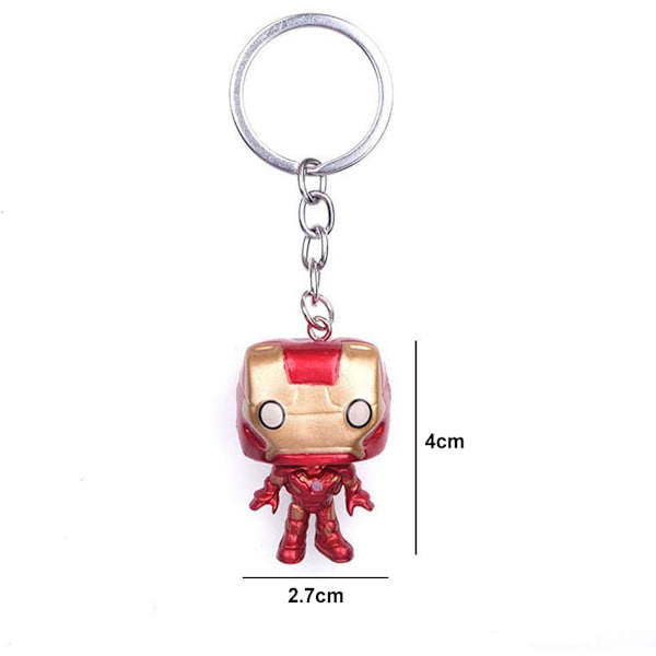 6 st Marvel Superhjältar Nyckelringar Superhjältar The Avengers Deadp E
