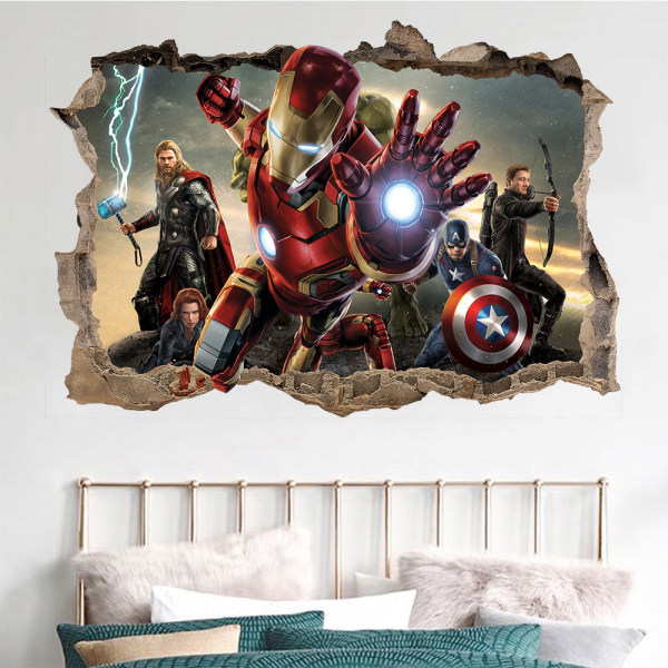 3D Avengers Iron Man Dekaler Iron Man Väggdekaler Marvel Iron