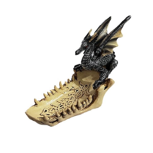 Jaw of the Dragon Offering Dish gotisk statue, polyresin 19*7,5*15cm(7,48*2