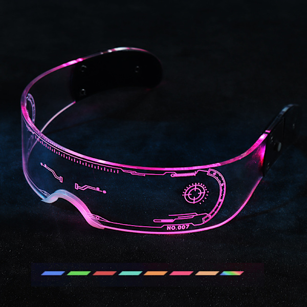 Hopeasiiven tappaja Futuristiset lasit, Cyberpunk Led-valolasit