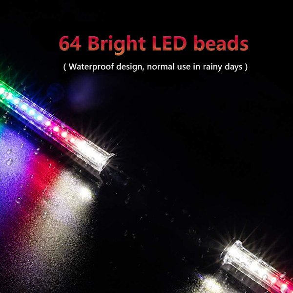LED-pyöränvanteiden valo, 64 LEDiä 30 erilaista kuvaa, vedenkestävä pyöränvanteiden valo